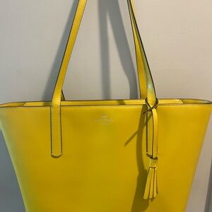 Kate Spade Yellow Tote with Tassel Detail